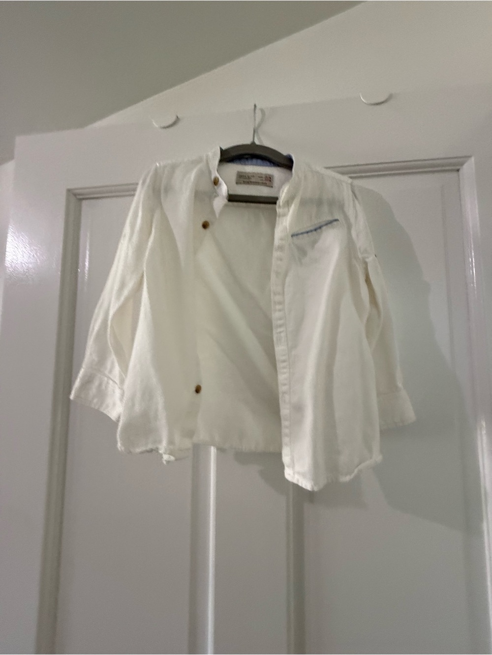 Zara kids cotton button up dress shirt